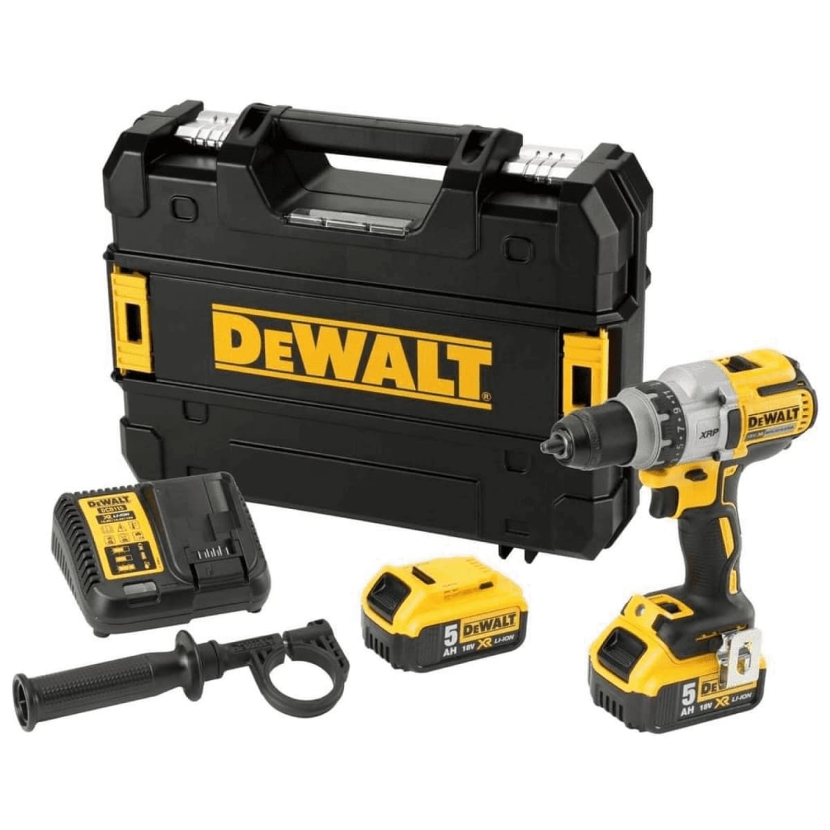 DeWALT DCD991P2 18V Li-ion XR Accu Boor-/schroefmachine Set (2x 5.0Ah) In Koffer - Koolborstelloos