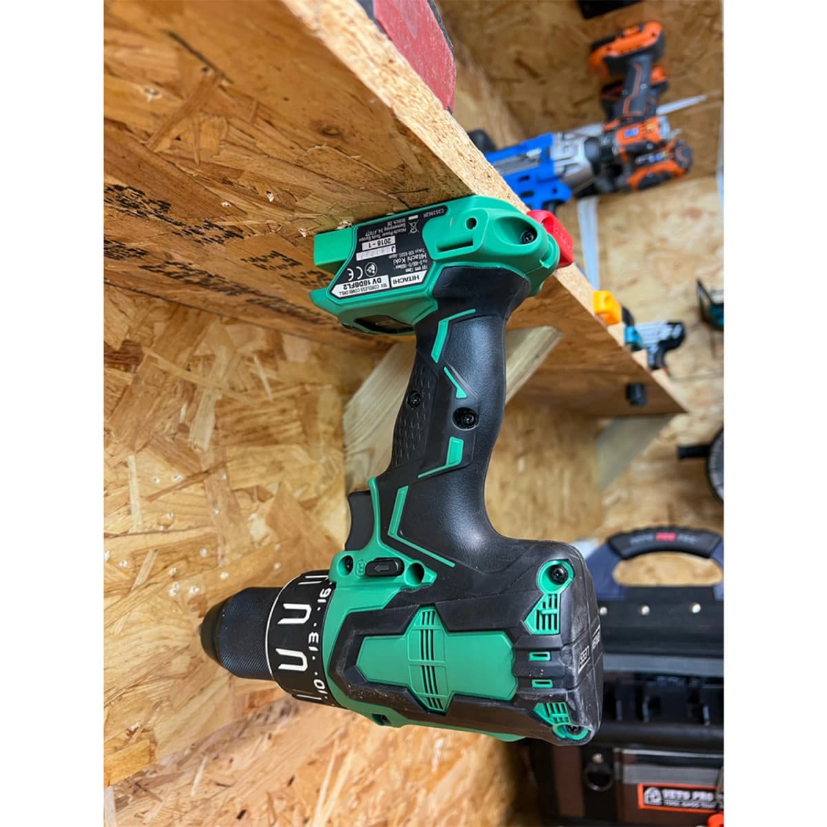 StealthMounts TM-MHH18-GRN-4 Gereedschaphouders Voor Hikoki / Metabo / HPT / Hitachi 18V - Groen - 4 Stuks thumbnail 3