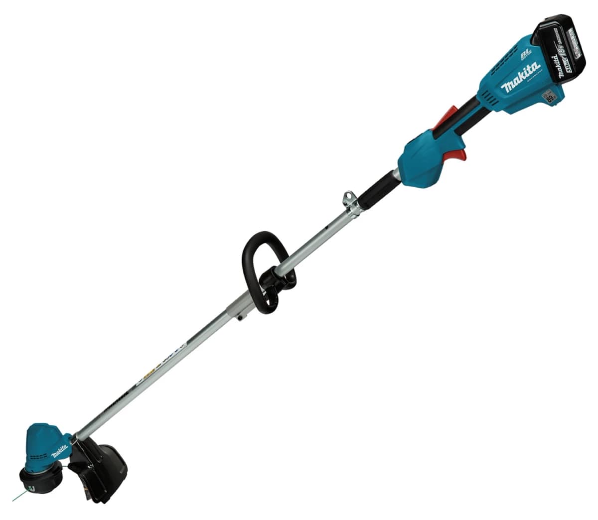 Makita DUR192LST 18V Li-Ion Accu Trimmer Set (1x 5,0Ah) - D-greep - 300mm - Koolborstelloos thumbnail 2