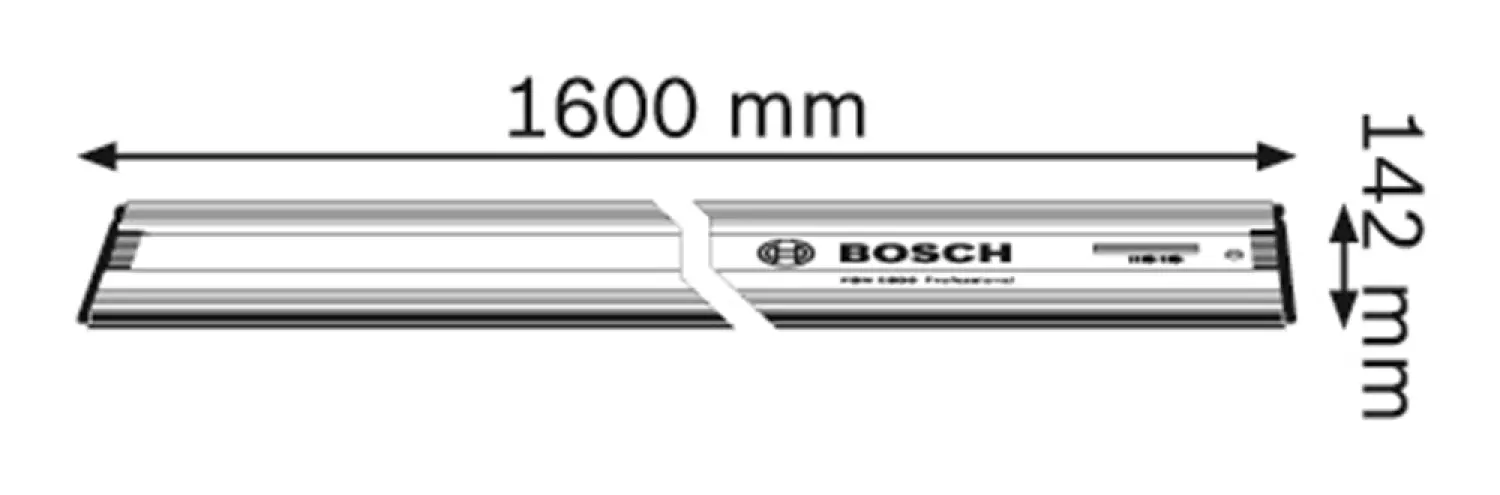 Bosch FSN 1600 Liniaal Geleiderails - 1600mm thumbnail 2