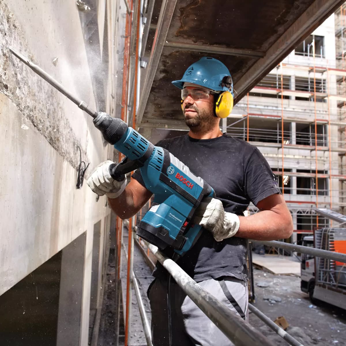 Bosch GBH 8-45 DV SDS-max Combihamer In Koffer - 1500W - 12,5J thumbnail 4