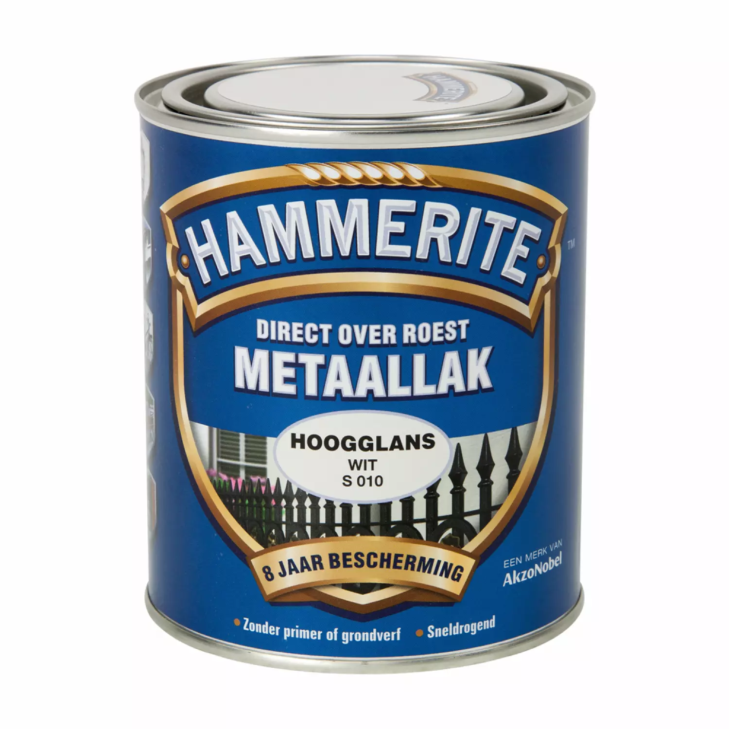 Hammerite Metaallak Hoogglans - Direct Over Roest - Wit - 0,75L