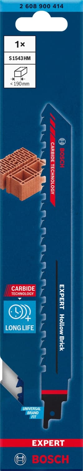 Bosch 2608900414 EXPERT Reciprozaagblad S1543HM Hollow Brick thumbnail 2