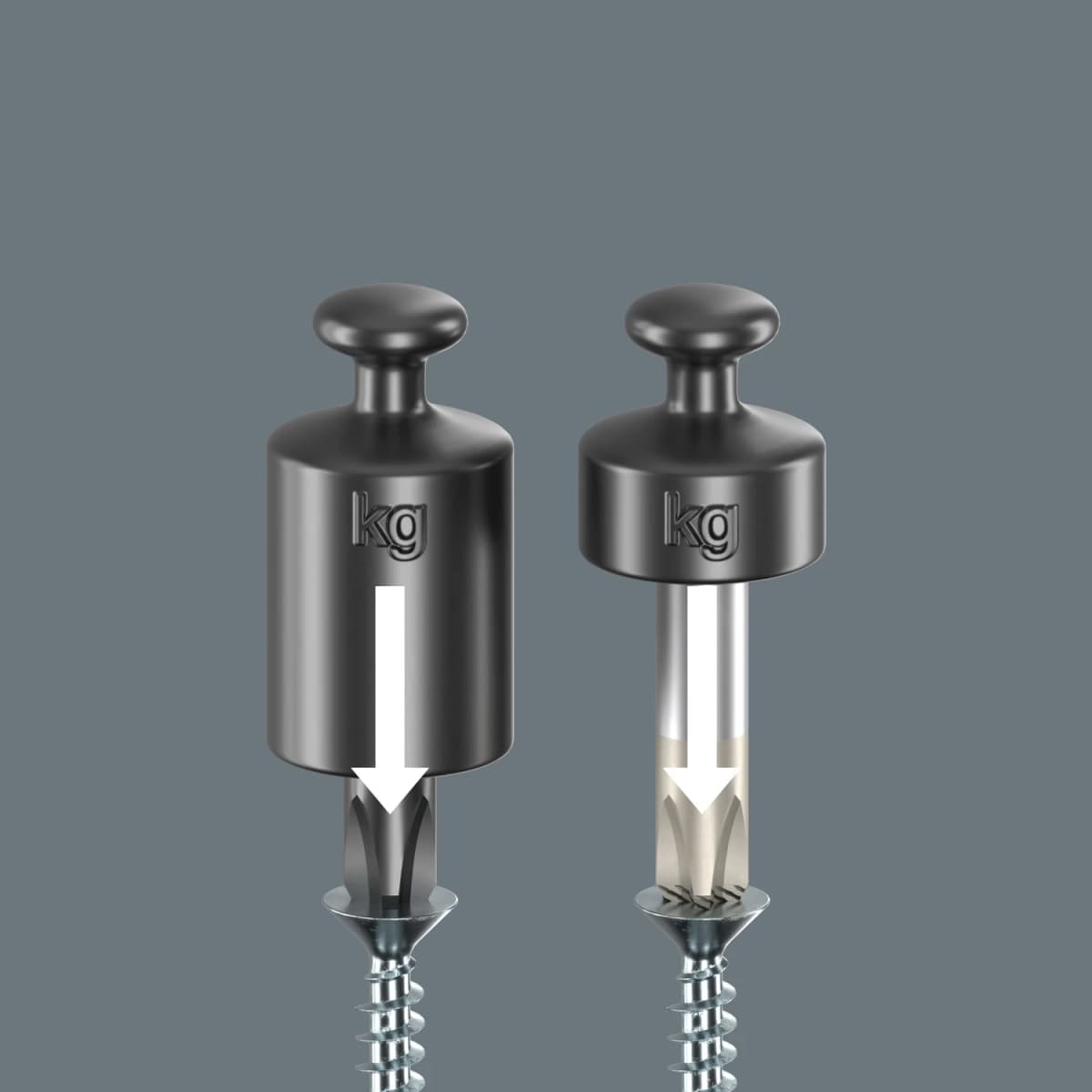 Wera 05007905001 1850 PH Kraftform Ball-Grip Kruiskopschroevendraaier Werkplaatskling - PH 1 X 80mm thumbnail 4