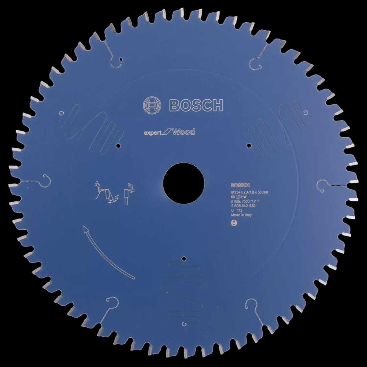 Bosch 2608642530 Expert Cirkelzaagblad - 254 X 30 X 60T - Hout - Carbide