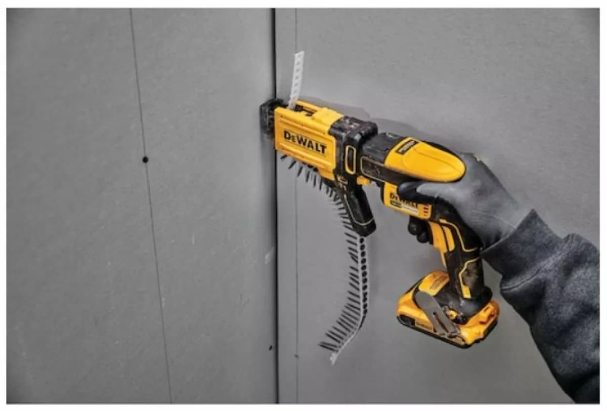 DeWALT DCF620D2K-QW 18V Li-ion XR Accu Gipsschroefmachine / Bandschroefmachine Set (2x 2.0Ah) In TSTAK - Koolborstelloos - 25-57mm thumbnail 4