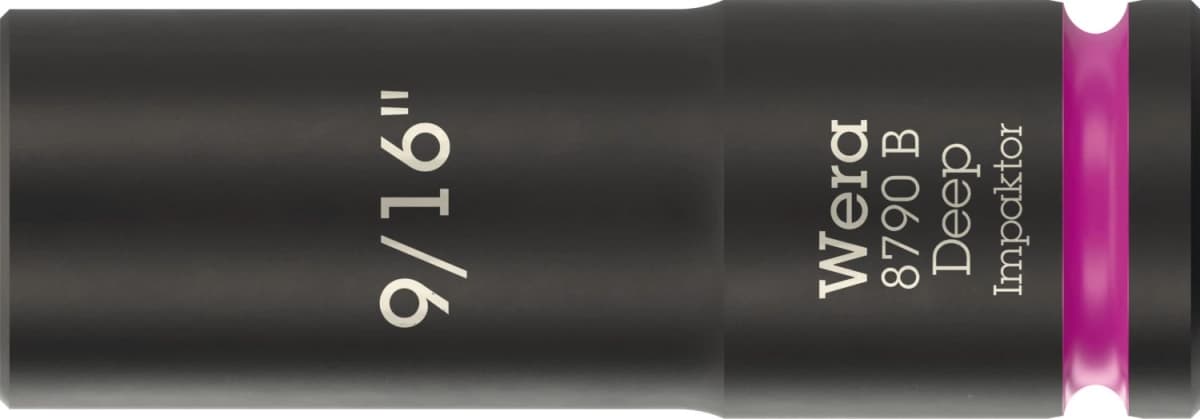 Wera 05005569001 8790 B Impaktor Deep Lange Krachtdop - 9/16"- Zeskant - 63mm