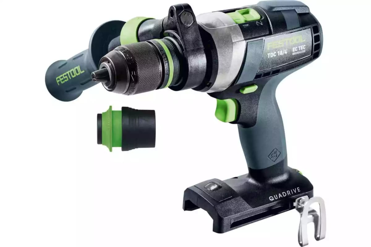 Festool TDC 18/4 I-Basic QUADRIVE 18V Li-Ion Accu Schroefboormachine Body In Systainer - 75Nm thumbnail 2