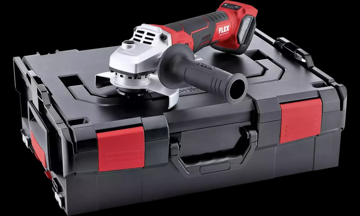 Flex LBE 125 18.0-EC Li-Ion Accu Haakse Slijper Body In L-Boxx - 125mm - Variabel - 18V