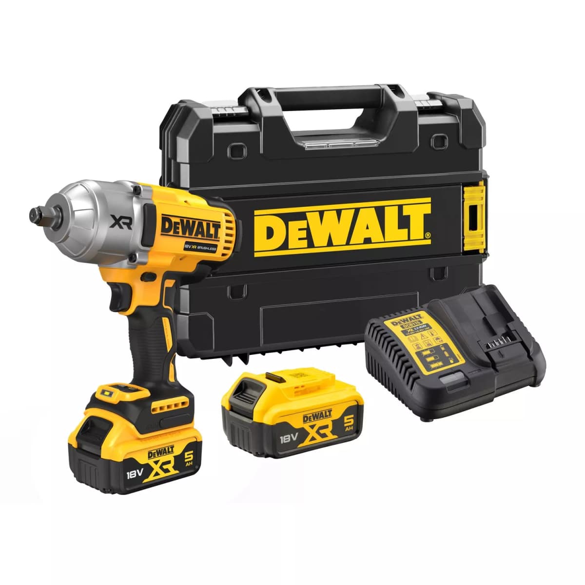 DeWALT DCF900P2T 18V Li-ion Accu Slagmoersleutel Set (2x 5.0Ah Accu) In TSTAK - 1/2''- 1898Nm