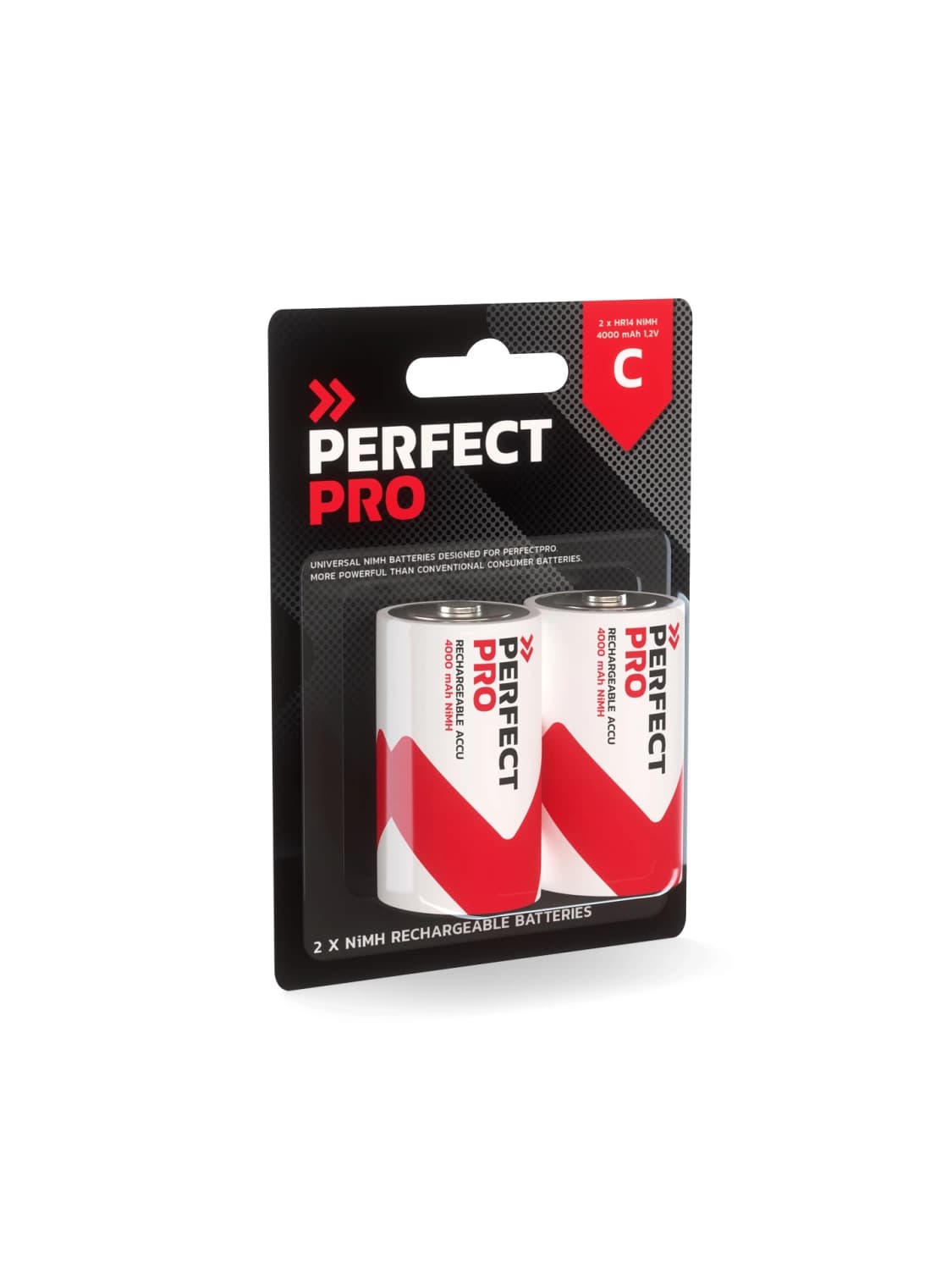 PerfectPro B-C2 Batterij NiMH 4000 MAh, 2 Stuks C thumbnail 2
