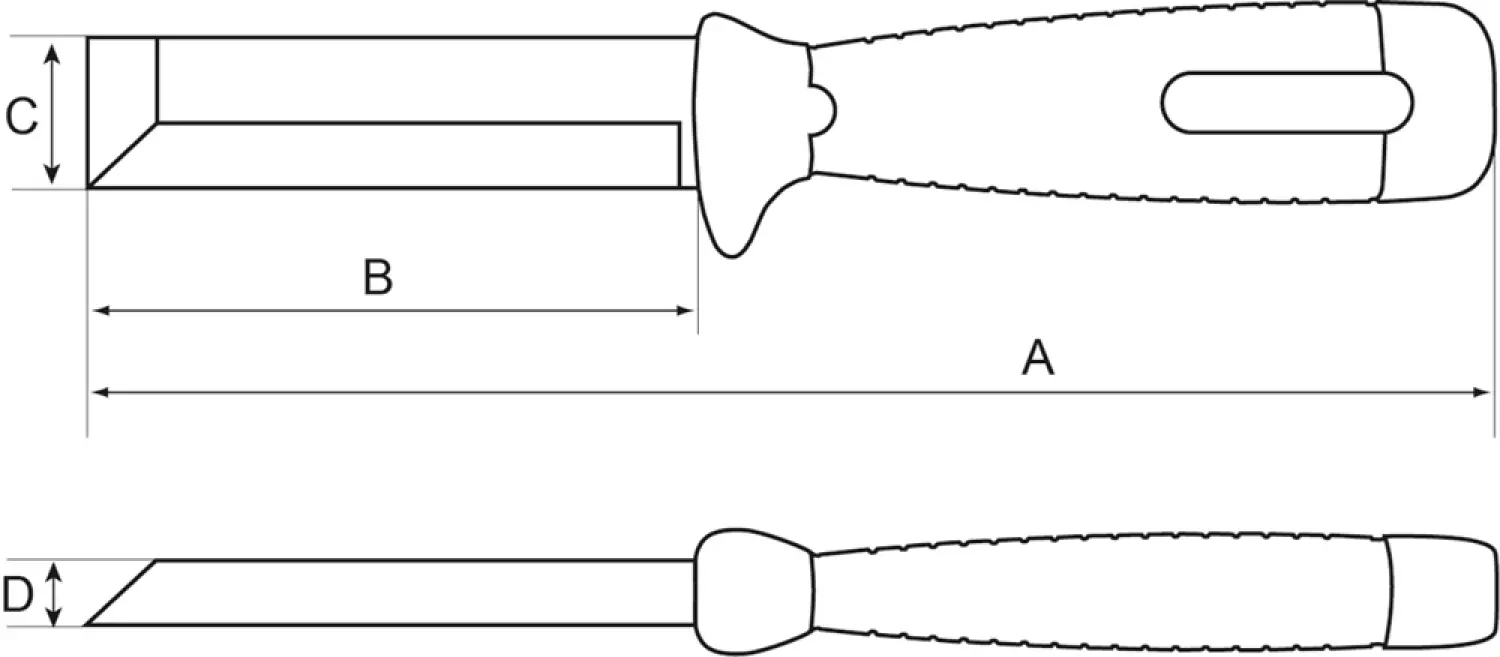 Bahco SB-2448 Sloopbeitel Op Kaart - 25 X 100mm thumbnail 3