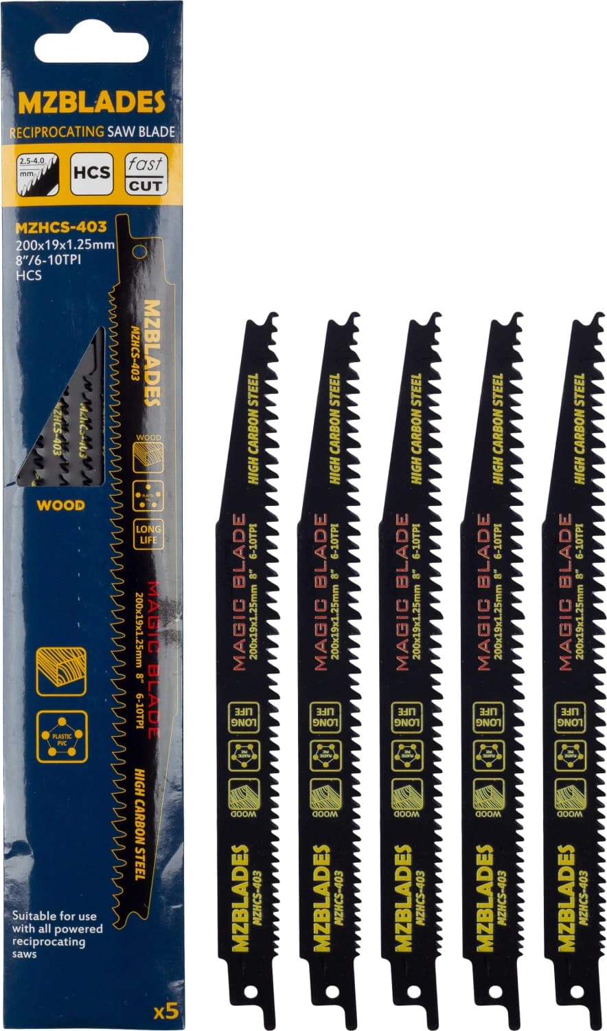 Multizaag MZHCS-403 Reciprozaagblad Hout - 5 Stuks