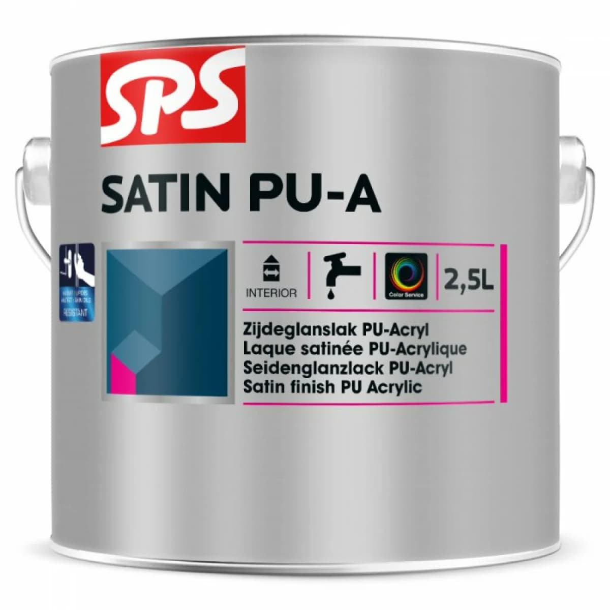 SPS Satin PU-A - 100% Wit - 2,5L