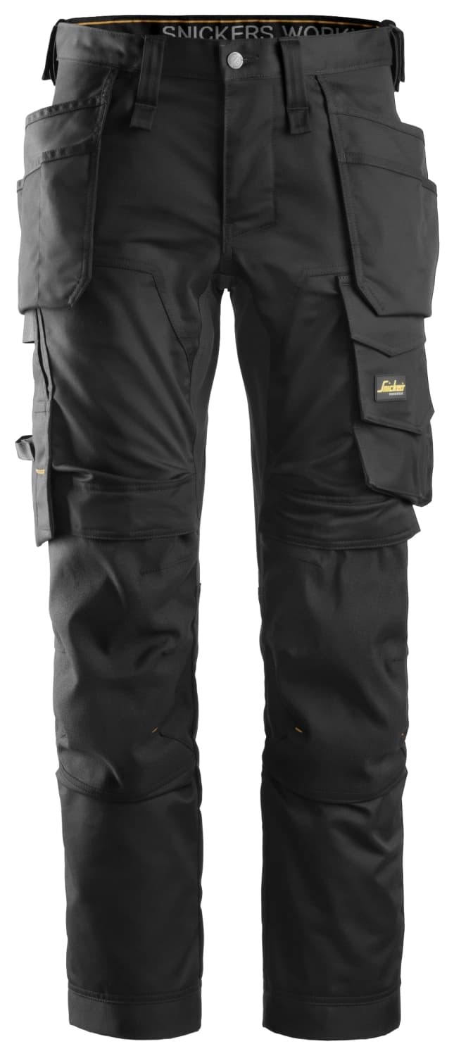 Snickers 6241 AllroundWork Stretch Werkbroek Met Holsterzakken - Zwart - Maat 052