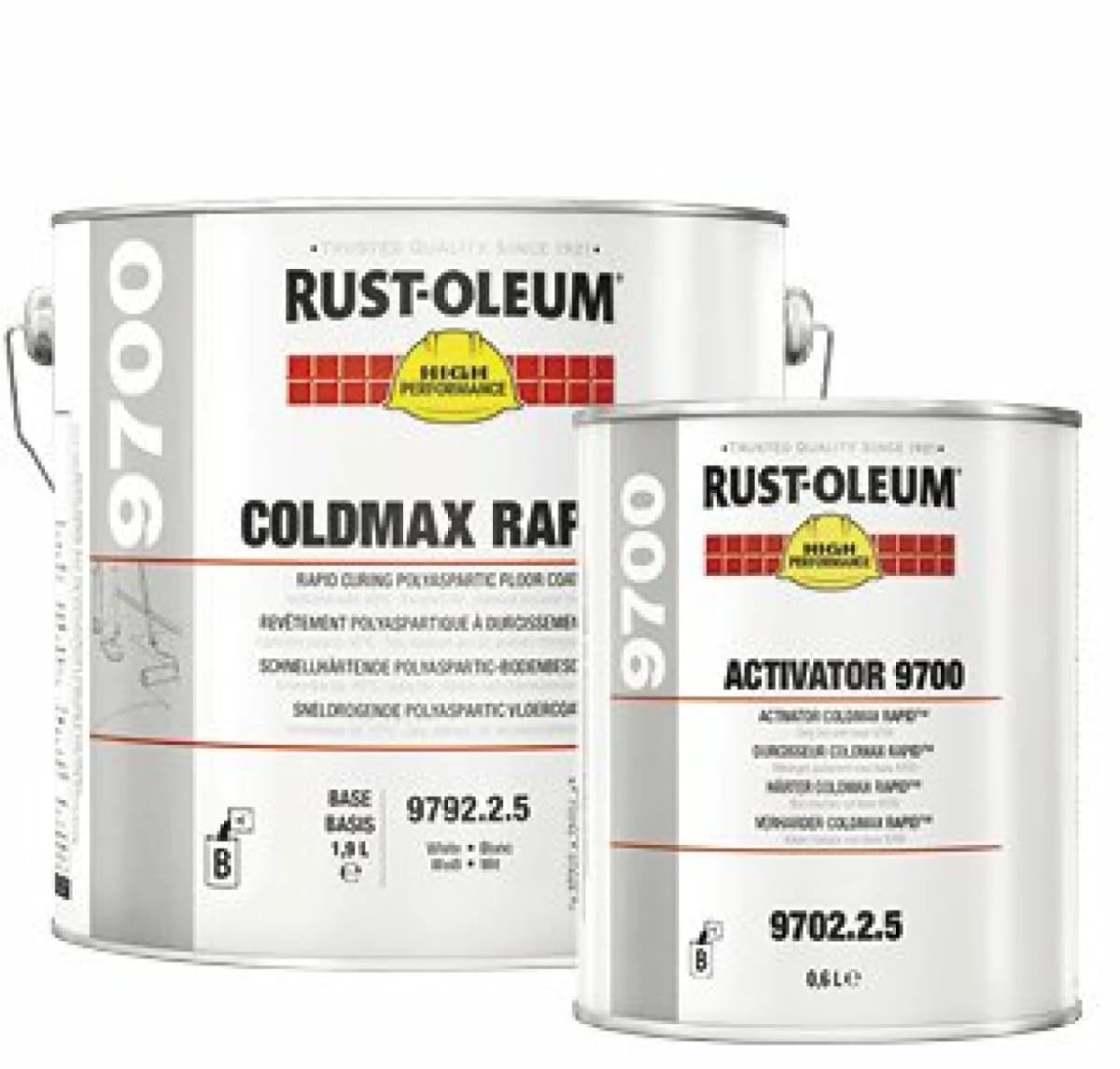 Rust-Oleum 9700 Coldmax Rapid - RAL 7001 Zilvergrijs - 1,75L