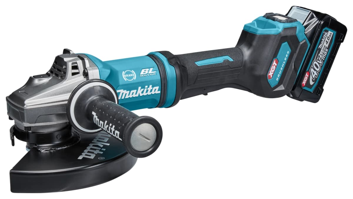 Makita GA038GM203 XGT 40V Max Li-Ion Accu Haakse Slijper Set (2x 4,0Ah) In Koffer - 230mm - Koolborstelloos thumbnail 2