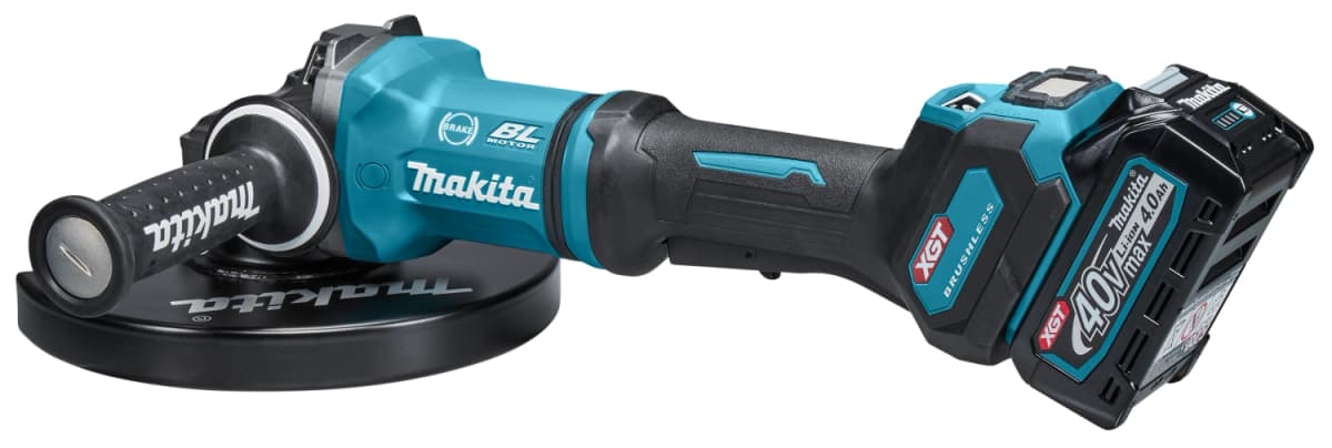 Makita GA038GM203 XGT 40V Max Li-Ion Accu Haakse Slijper Set (2x 4,0Ah) In Koffer - 230mm - Koolborstelloos thumbnail 3