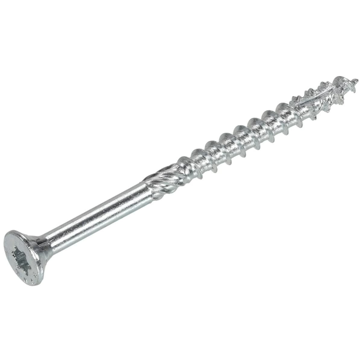 DynaPlus 0281.01.50801 Constructieschroef - TX30 - 6.0 X 120/70mm - Platkop - Deeldraad - Verzinkt (100st)