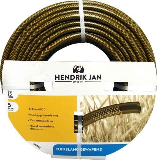 Hendrik Jan tuinslang gewapend 13 mm (1/2") 15m1