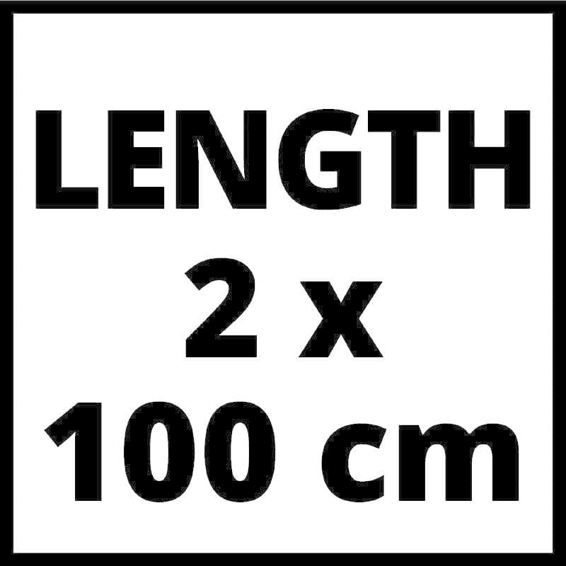 Einhell Geleiderail 2-delig Aluminium 2x 100cm thumbnail 2