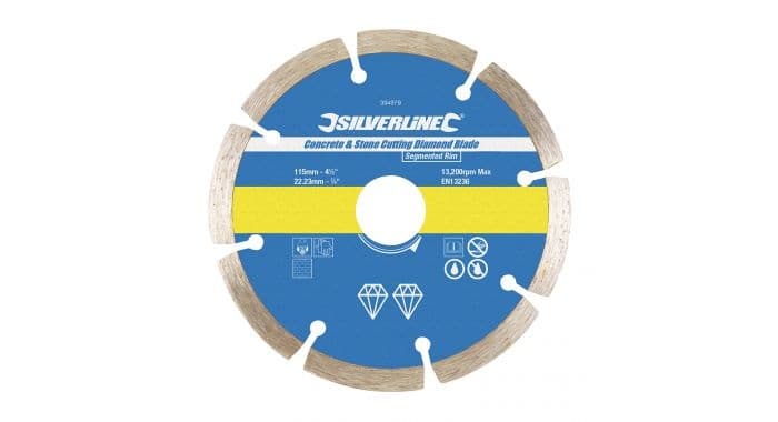 Silverline Slijpschijf 115 x 22,23mm Diamant Beton&Steen