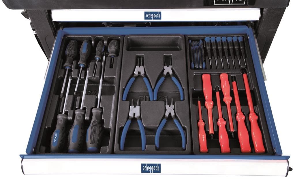 Scheppach TW1000 Gereedschapswagen gevuld 263 delig thumbnail 6