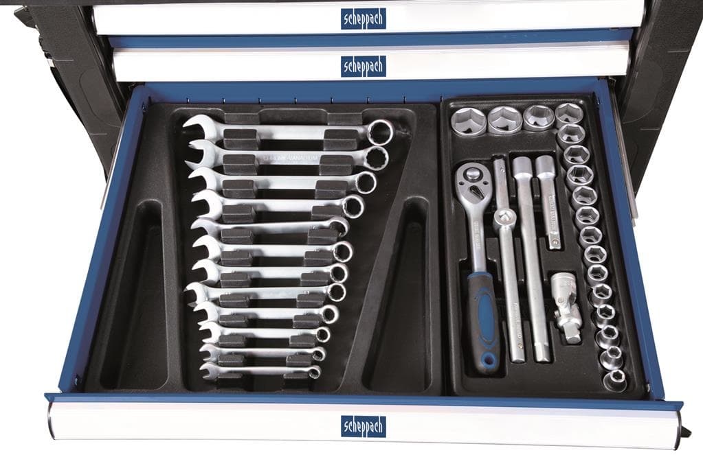 Scheppach TW1000 Gereedschapswagen gevuld 263 delig thumbnail 7