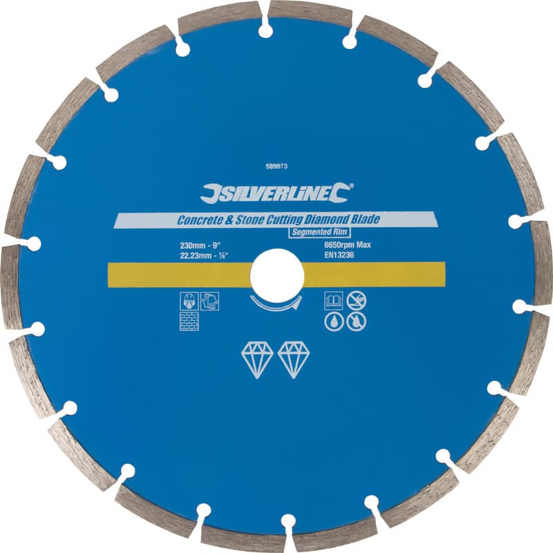Silverline Diamant beton en steen snijschijf 230mm