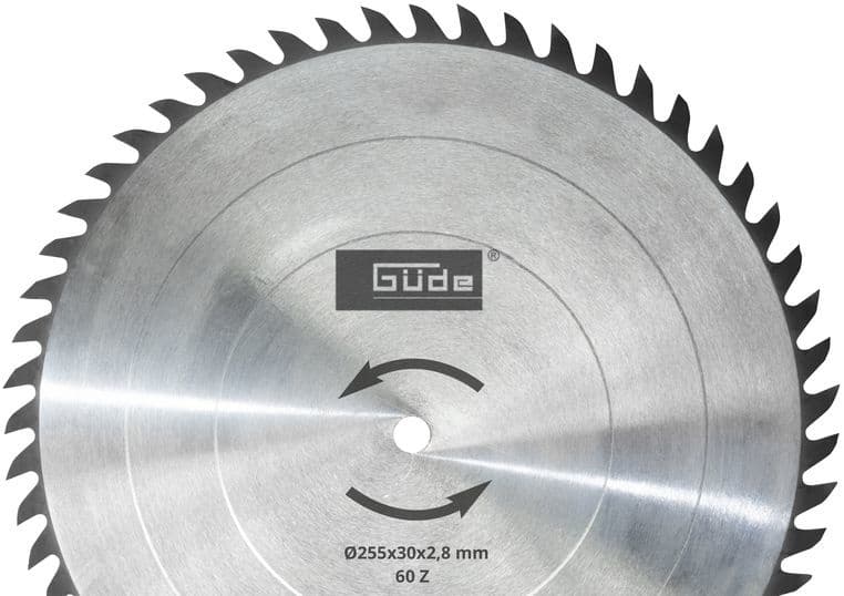 Güde zaagblad 255 x 30 mm HM T60 - 55263