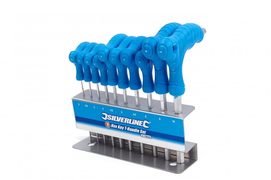 Silverline 10 Delige T-Grepen Inbussleutel Set thumbnail 3