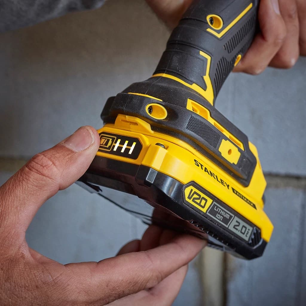 Stanley SFMCK465D2T Accu Klopboor/- Schroefmachine met slagschroefmachine 18V +2x 2,0Ah accu en lader thumbnail 7