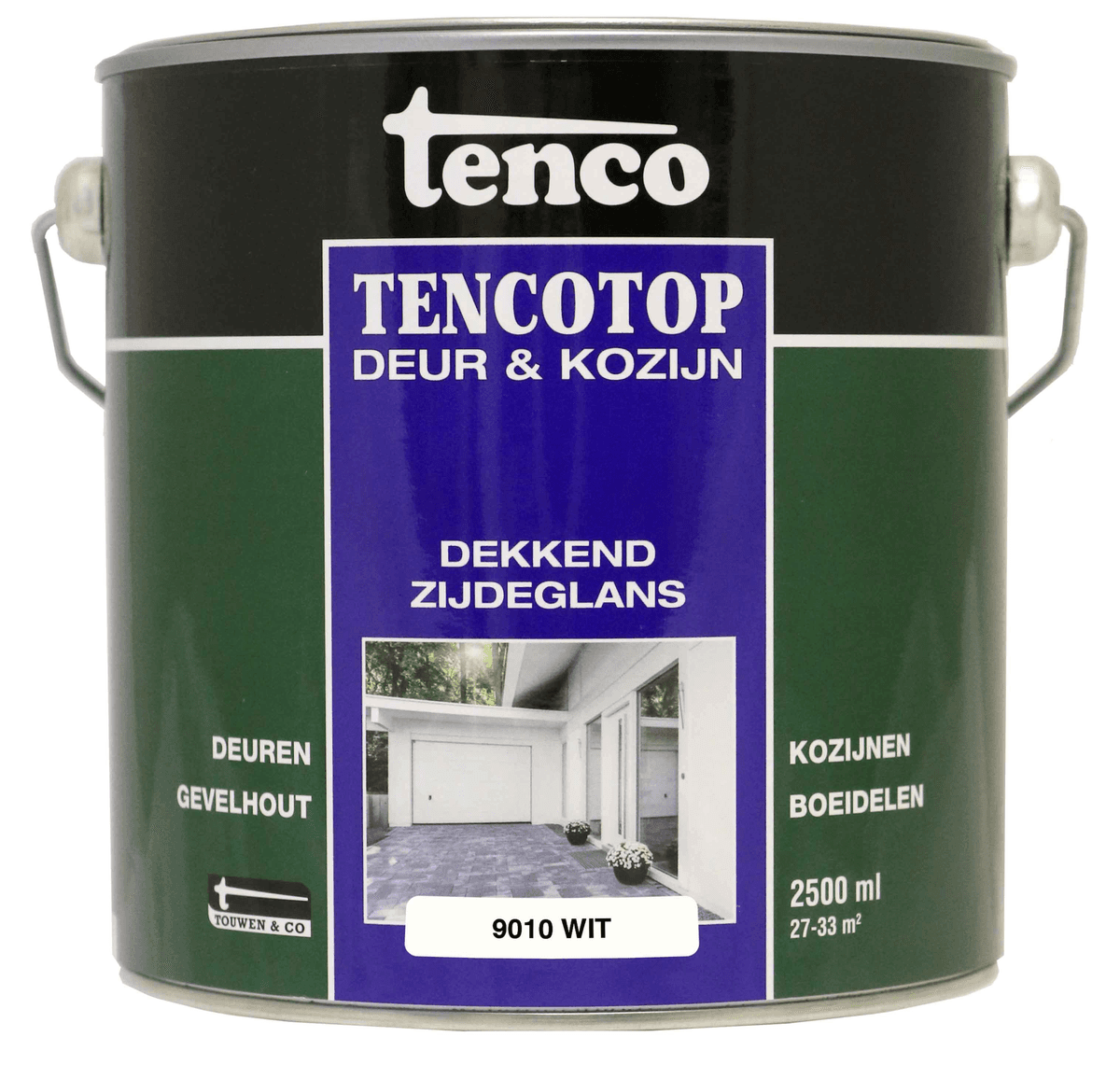 Tencotop Deur&Kozijn Dekkend Zijdeglans RAL 9010 Wit - 2,5 L