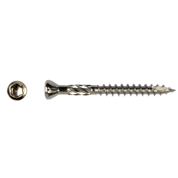 Hardhoutschroef 4x40 RVS
