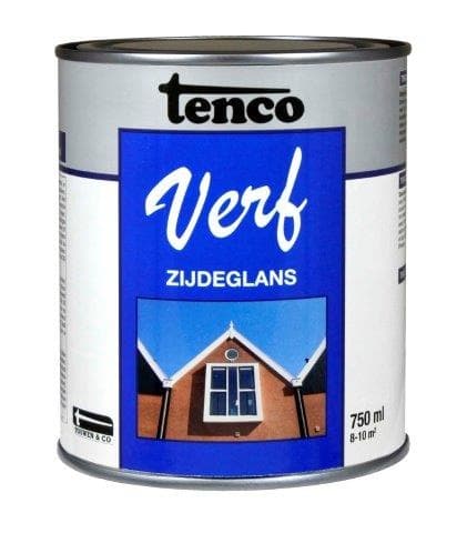 TencoVerf Dekkend Zijdeglans Zwart RAL 9005 - 0,75L