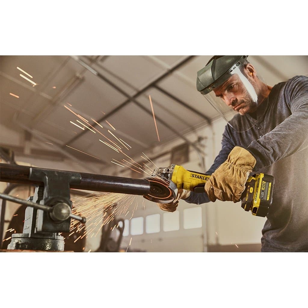 Stanley FatMax Accu Haakse Slijper V20 SFMCG700M2K - Brushless 125mm thumbnail 2