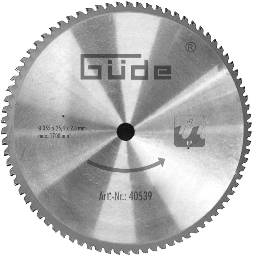Güde zaagblad 72T voor GMK 350TA