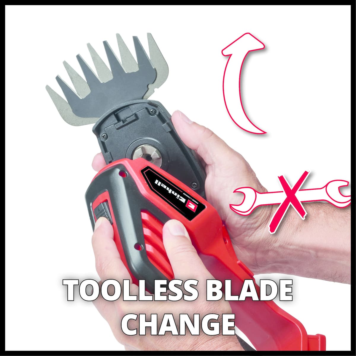 Einhell GE-CG 18/100 Li SOLO Accu Gras- en Heggenschaar thumbnail 5