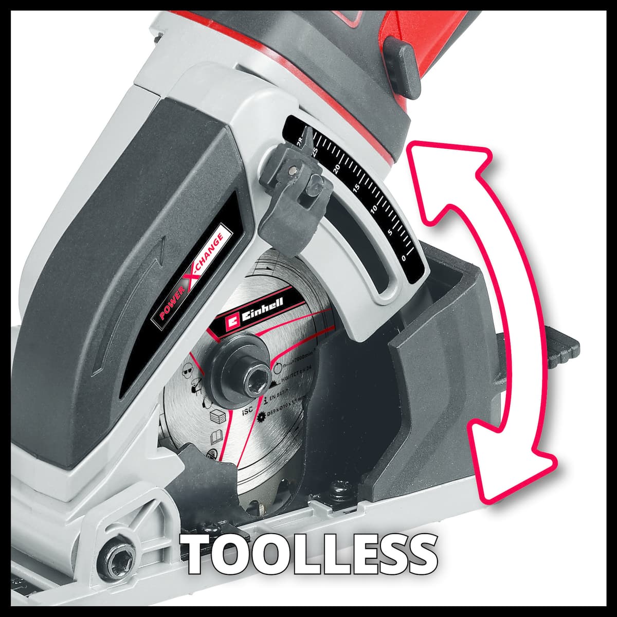 Einhell TE-CS 18/89 Li Solo Accu Mini cirkelzaag thumbnail 8