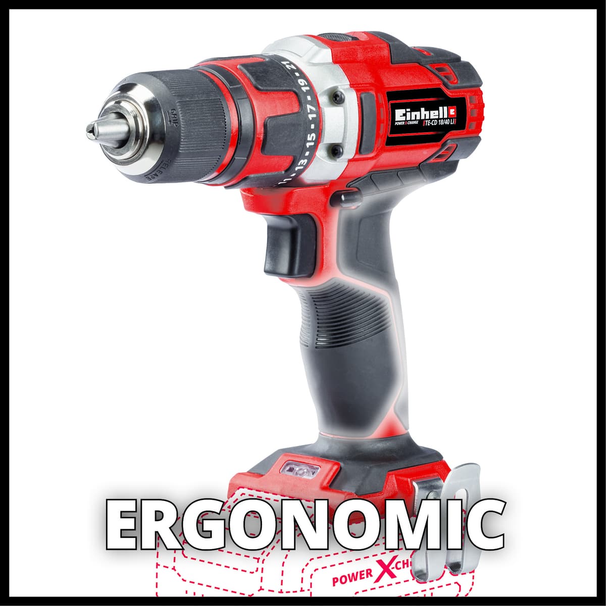 Einhell TE-CD 18/40 Li Solo Accu Boor-/ Schroefmachine thumbnail 7