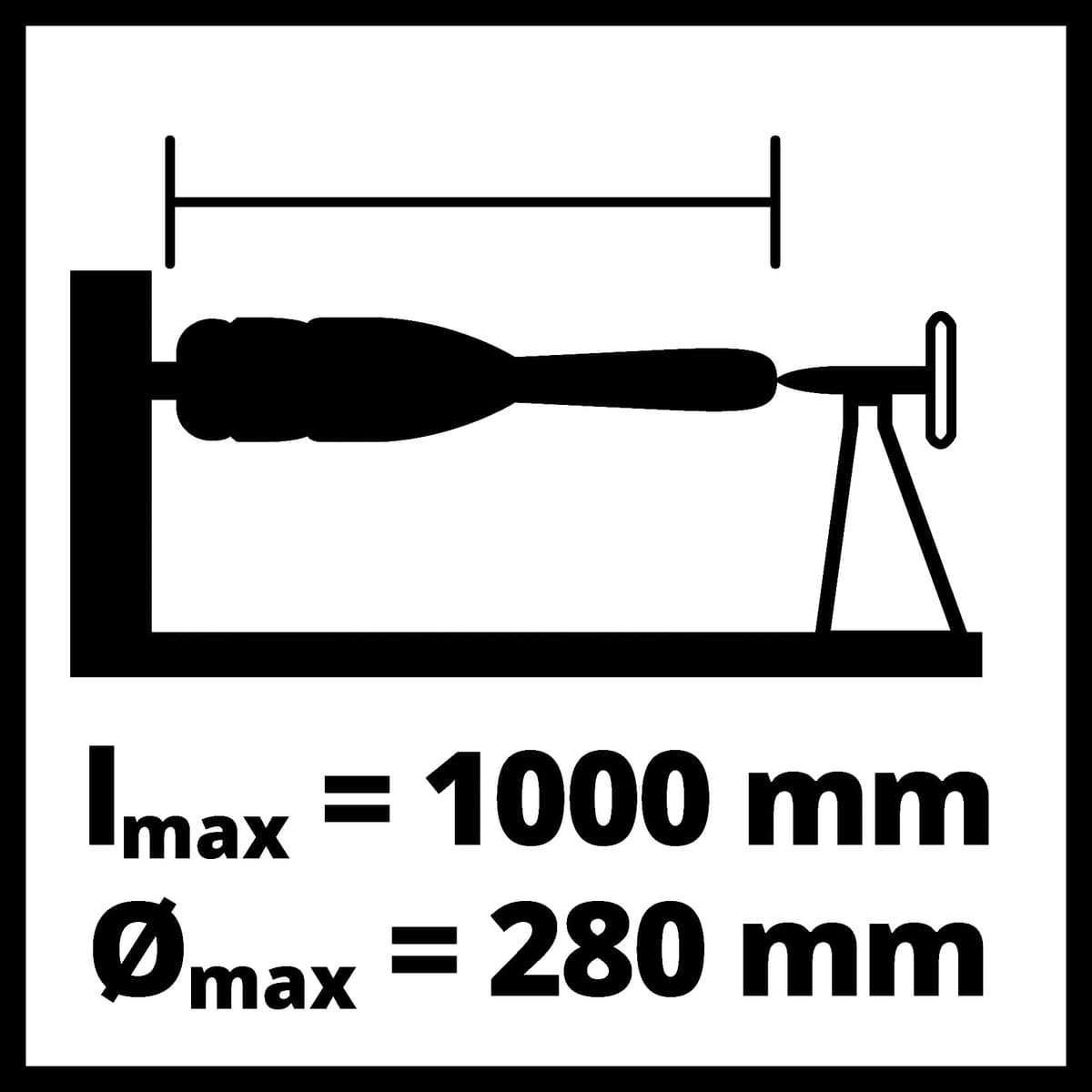 Einhell TC-WW 1000/1 Houtdraaibank thumbnail 4