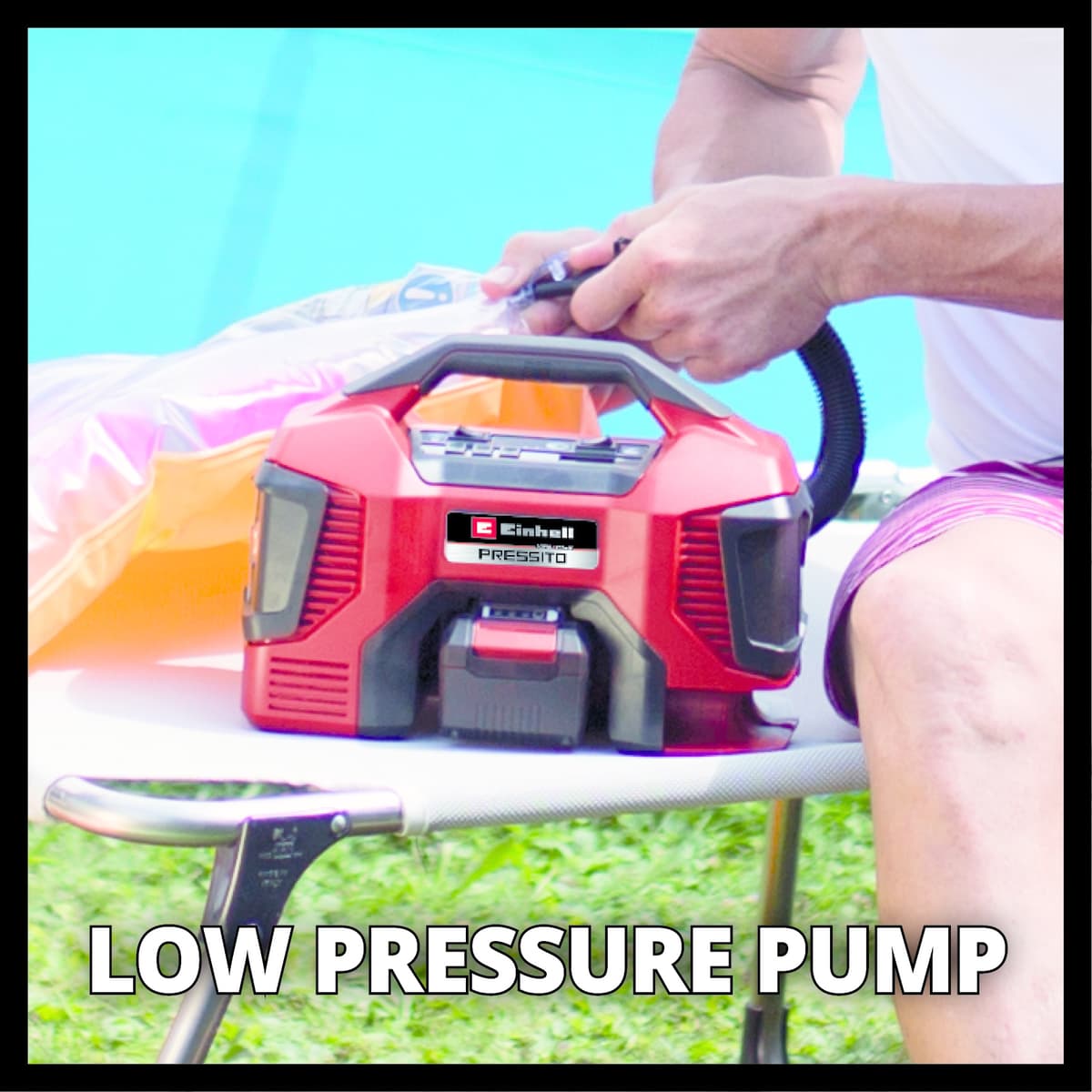 Einhell PRESSITO 18/21 Accu Compressor– 18V – Hoge&Lage Druk– Zonder Accu thumbnail 4