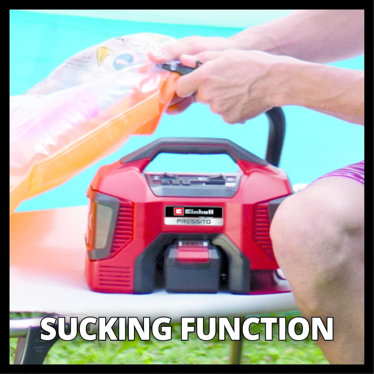 Einhell PRESSITO 18/21 Accu Compressor– 18V – Hoge&Lage Druk– Zonder Accu thumbnail 5
