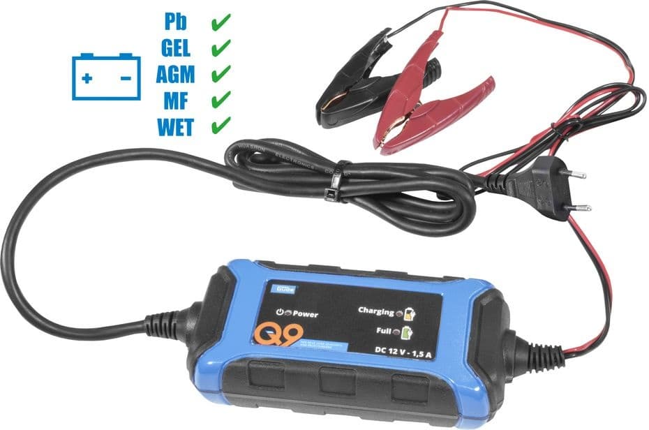 Güde GAB 12V Acculader 5-30 Ah – Microprocessor – Druppellaadfunctie