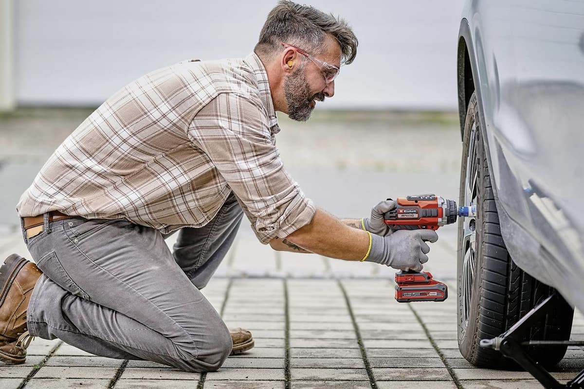 Einhell IMPAXXO 18/400 BL Solo– Accu Slagmoersleutel – 400Nm – Brushless – 3 Snelheden – LED – Incl. Bitadapter&Moerset thumbnail 2