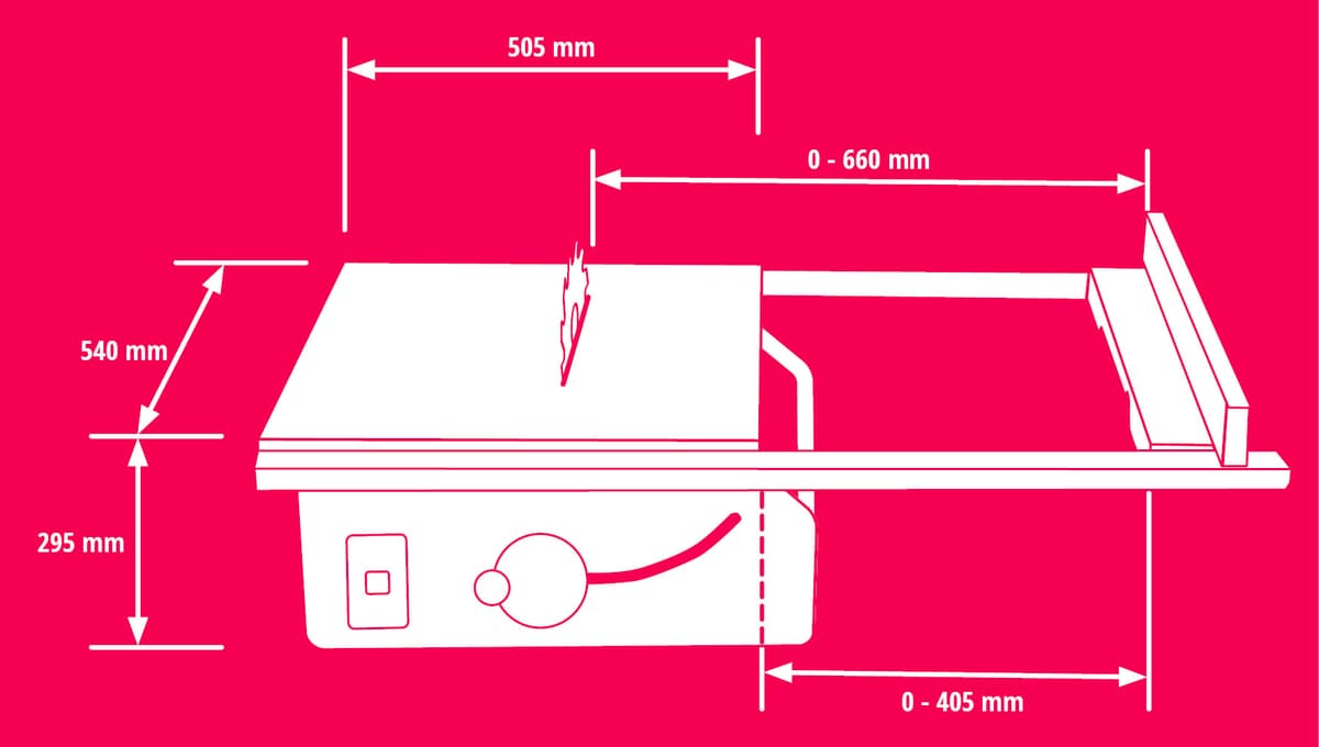 Einhell TE-TS 254 T Zaagtafel - 1800 Watt thumbnail 9