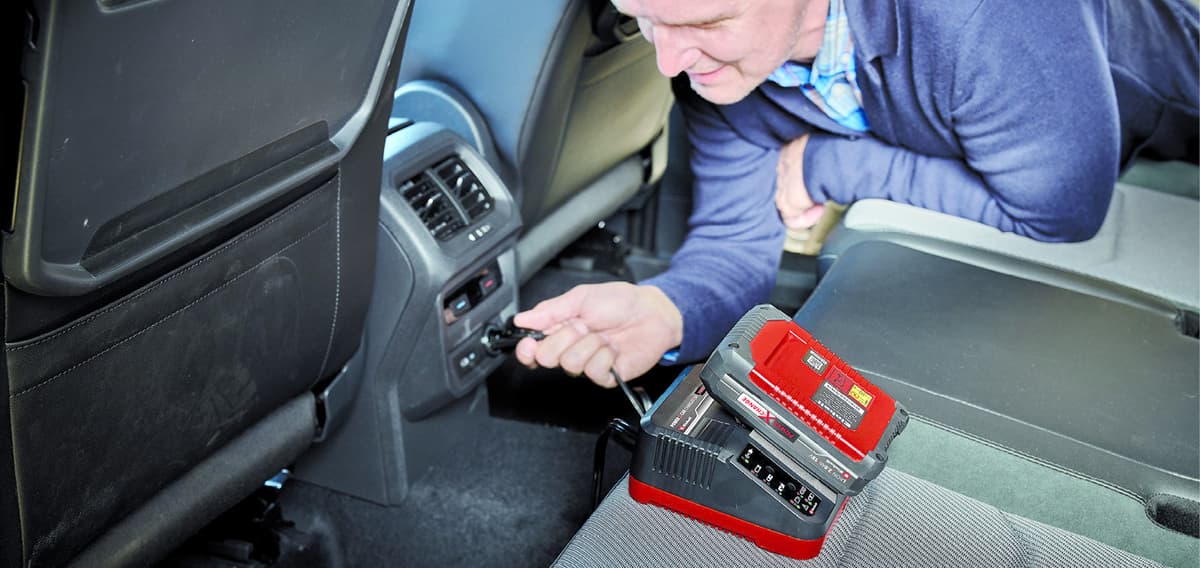 Einhell Acculader 3A 18V Power-X-Change met 12V stekker thumbnail 6