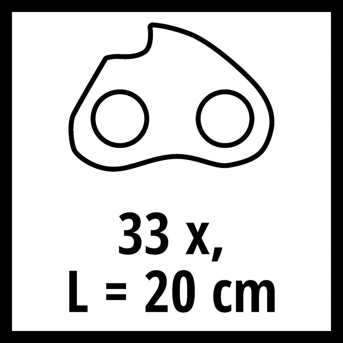 Einhell Ketting voor kettingzaag 20cm Oregon *33 Schakels thumbnail 2