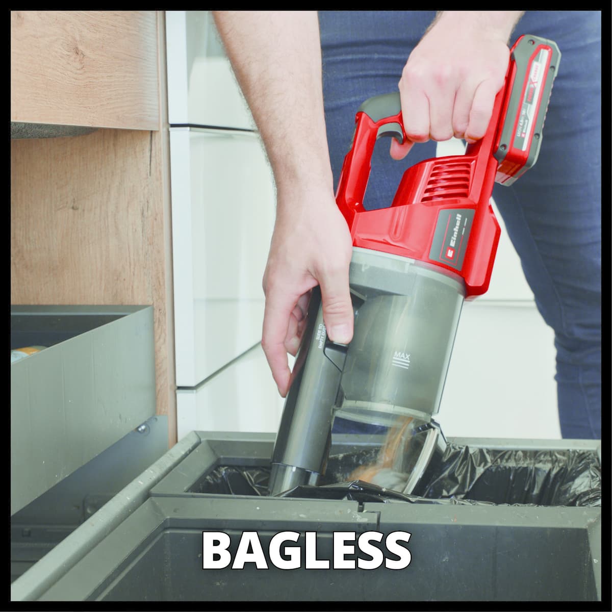 Einhell TE-SV 18 Li Solo Accu Steelstofzuiger thumbnail 6