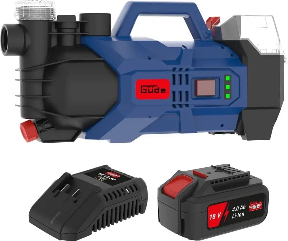 Güde Accu tuinpomp GP 18-401-30 - Inclusief Accu&lader